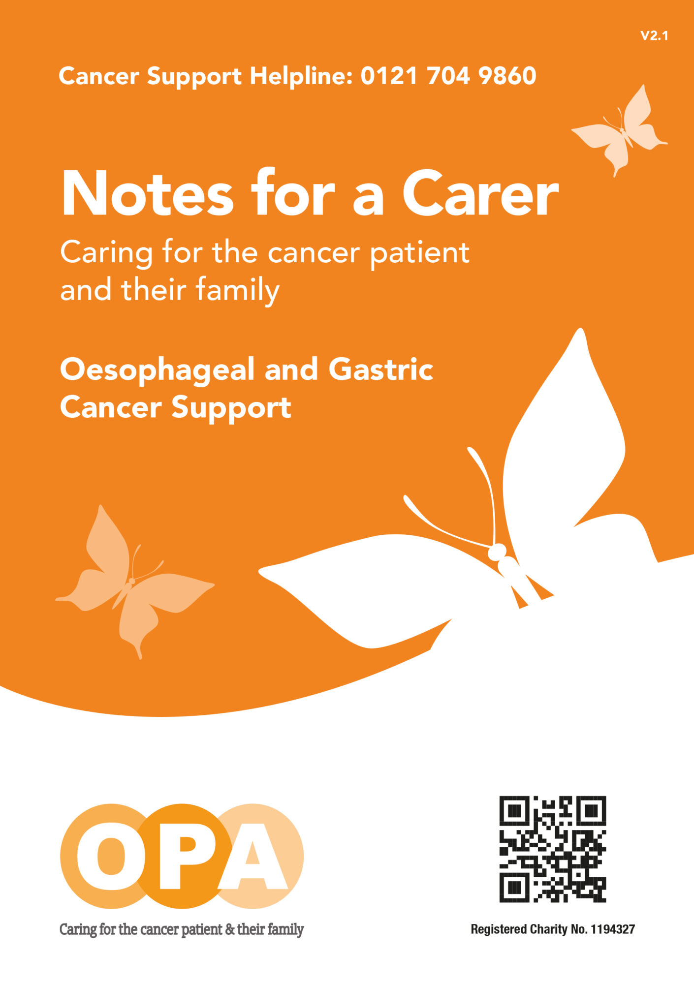 Notes for a Carer Notes for a Carer